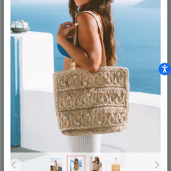 NWT! SALT & TUMBER SEASHELL 🐚 TOTE - Picture 2 of 16